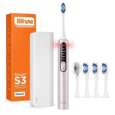 Электрическая зубная щетка Bitvae S3 (розовая)